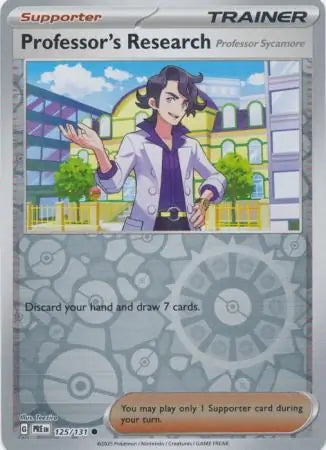 Prismatic Evolutions Professor Sycamore #125/131 reverse holo